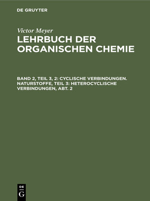 cover image of Cyclische Verbindungen. Naturstoffe, Teil 3